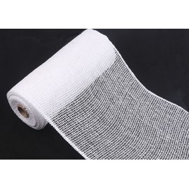 YYCRAFT Burlap Deco Mesh, 10" x 10 Yards(30 Feet),White