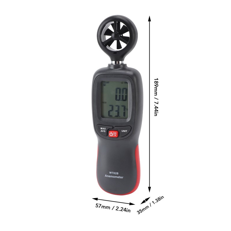 Digital Anemometer Bluetooth Handheld Wind Speed Temperature Wind Chill Measurement
