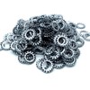 DOJA Barcelona Washers Serrated Set M10 Galvanised Steel Pack of