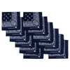 Elephant Brand Bandanas 100% cotton since 1898-12 Pack (Navy)
