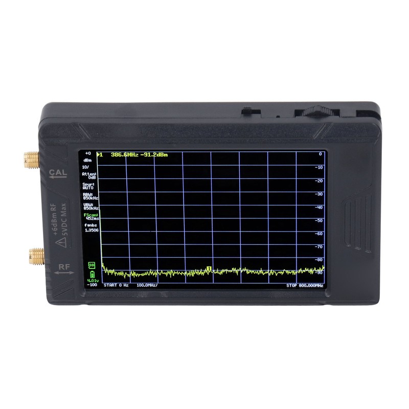 Spectrum Frequency Analyzer Resolution Switchable 100KHZ to 5.3GHZ 4in Screen