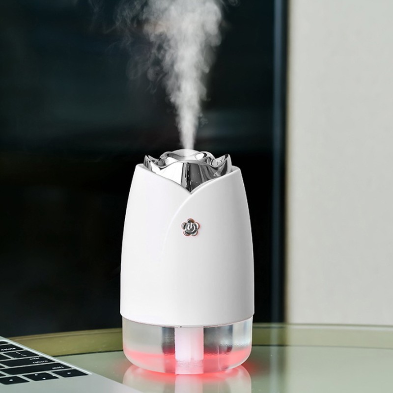 USB Car Air Humidifier Atomizer LED Night Light Fog Purifier