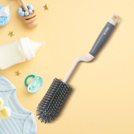 Rotating Flat-Head Baby Bottle Brush (Rotary Type)