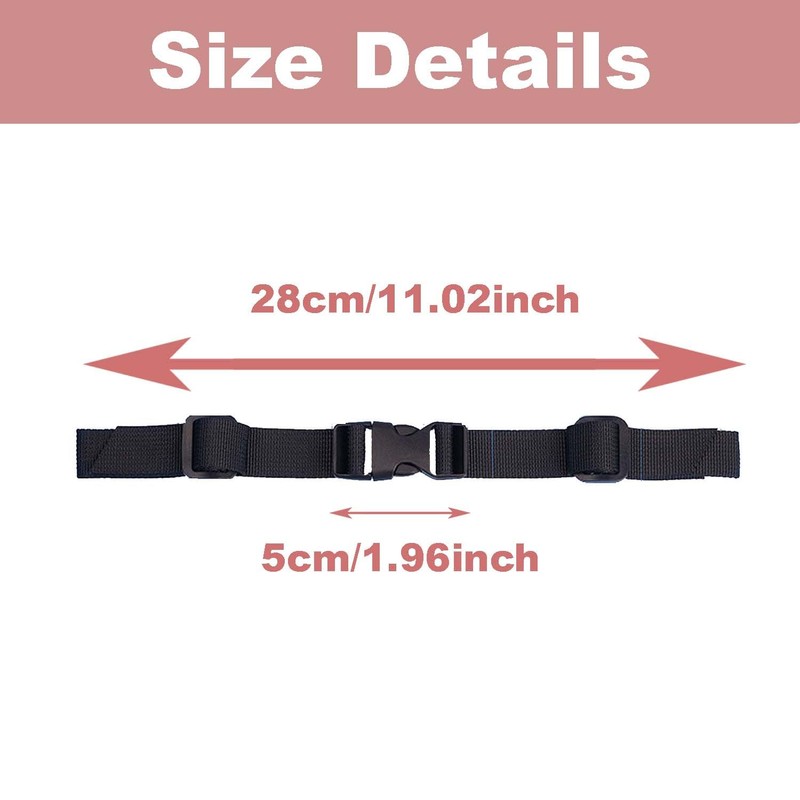 Pack of 4 Backpack Chest Straps, Adjustable Backpack Straps, Backpack