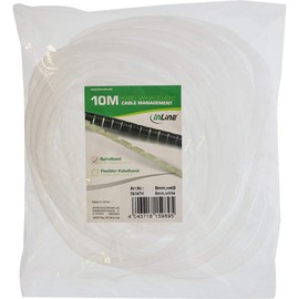 InLine® Spiral Wrapping Band 10m, white, 8mm