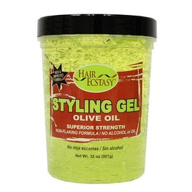 Hair Ecstasy Styling Gel 32oz Olive Oil Super Strength
