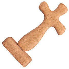 TOPPERFUN cross ornament Cross Crafts holy land olive wood standing church cross decor stand cross wooden cross for wall small wooden crosses desk topper Desk Cross wood. wooden base desktop
