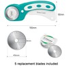 Headley Tools Rotary Cutter with 5 Replacement Blades, Fabric Cutter