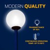 KastLite 12" Clear Acrylic Lamp Post Globe | Smooth Textured