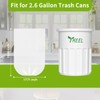 2.6-Gallon Small Trash bags: Clear Bathroom Trash Bags Small Garbage