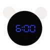 Mirrored Digital Alarm Clock Cute Mice Ear Shape LED Mirror
