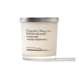 Enlighten Grapefruit Mangosteen Candle | Luxurious Citrus & Fruity | Double Scent Load for Enhanced Aroma | Eco-Friendly, Hand-Poured Soy Wax | 12oz Glass Tumbler | Made in USA