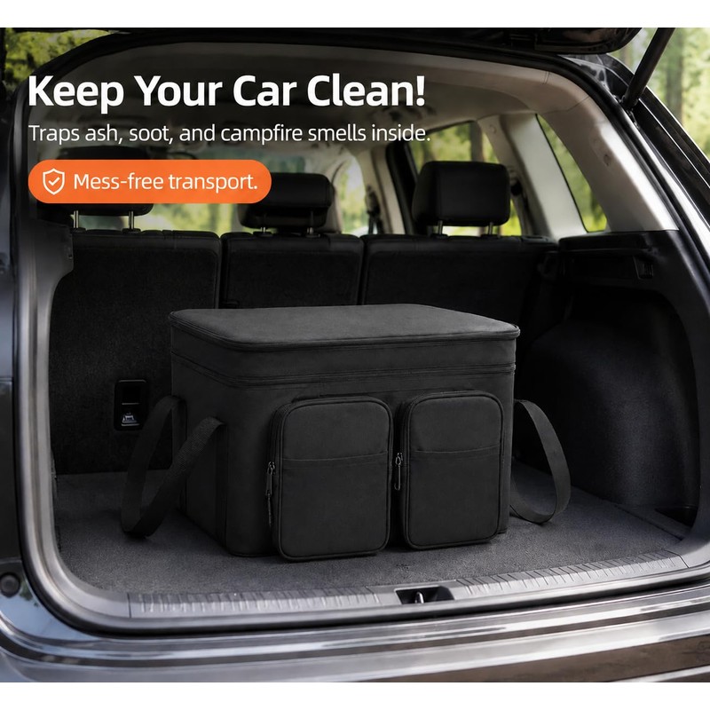 12'' Double-Layer Portable Fire Pit Carrying Bag