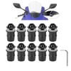 NIYATA Pack of 10 windscreen screws, M5 x 16 mm,