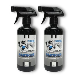 The Stink Solution Smoke Odor Eliminator Spray - Completely Remove Smoke Smell From House, Car, Clothes, Hands, Hair, & More - Best Odor Eliminator For Smoke - Sky Blue Fragrance - 2 16 oz Bottles