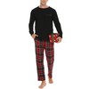 Vlazom Men's Pyjamas Sets Long-Sleeve Pj's Set Soft Loungwear Solid