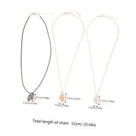 WRITWAA 3 Pcs Good Friend Necklace Necklaces Matching Necklace Friend Necklace for Necklace Friendship Necklace for Girl Pendant Necklace Star Necklace Sun Necklace Zinc Alloy
