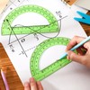 EBOOT Plastic Protractor Math Protractors 180 Degrees, 6 Inch, Pack