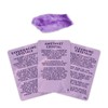 Detox Healing Crystal + 25 Guide Cards - Amethyst Crystal