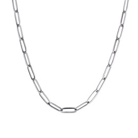 LUCKMAN Cadenas para Hombre, Collar de Acero Inoxidable Color Plata – Accesorios y Joyería para Hombre, Ideales como Regalos para Hombre Originales Cumpleaños, Regalos para Papá y Novio Navidad, Modelo Roman