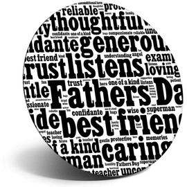 Destination Vinyl ltd Magnet for Refrigerator, Fridge - Fathers Day Word Art Dad Daddy for Office, Cabinet and Whiteboard, Magnetic Stickers, 8781