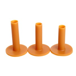 MUXSAM Rubber Golf Tees Holder Set, 3-Pack Plastic Golf Tees for Driving Range Golf Practice Mat Golf Training Indoor Outdoor (Mixed Size 2 1/8in, 2 3/4in, 3 1/4in)
