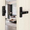 Mooche Door Latch Black Door Hook and Eye Latch, Zinc