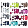 GMMH 6-Piece Bathroom Accessory Set Soap Dispenser Holder Toilet Brush