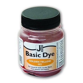 Jacquard Basic Dye .5oz - Golden Yellow - The Perfect Solution for Hard to Dye Materials - Wood - Reeds - Straw - Paper - Leather - Hemp and More