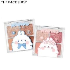 THE FACE SHOP Eye Moment Palette 4.8g [THE FACE SHOP X MOLANG], Color:01 Cocoa Molang