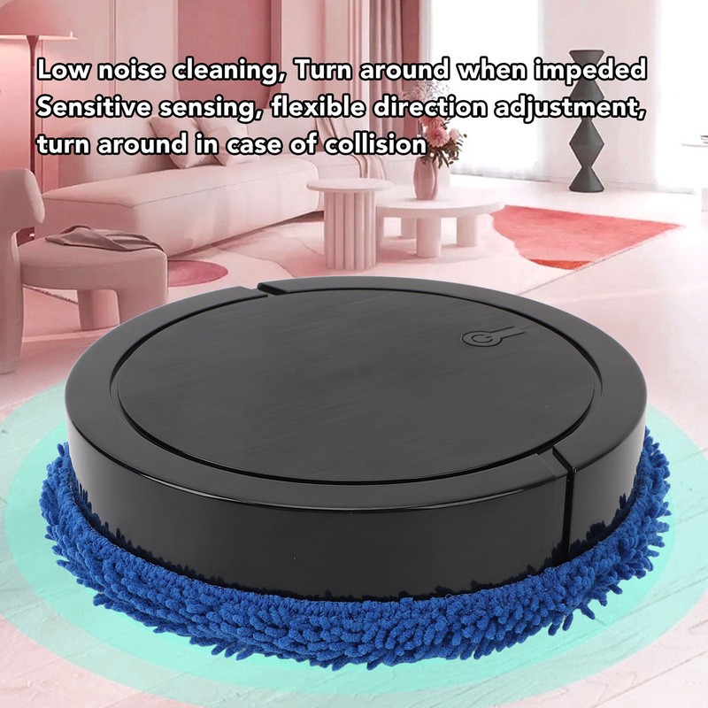 Floor Mopping Robot Low Noise Intelligent Avoid Obstacles Wet Dry