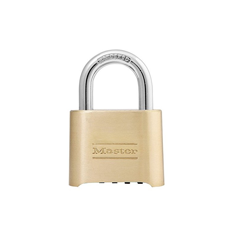Master Lock 175 2" Wide Resettable Combination Brass Padlock