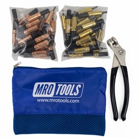 25 1/8 & 25 3/16 Heavy Duty Cleco Sheet Metal Fasteners + Cleco Pliers w/Carry Bag (KHD4S50-1)
