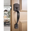 Tinewa Camelot Trim Lower Half Handleset, Oil Rubbed Bronze Finish,