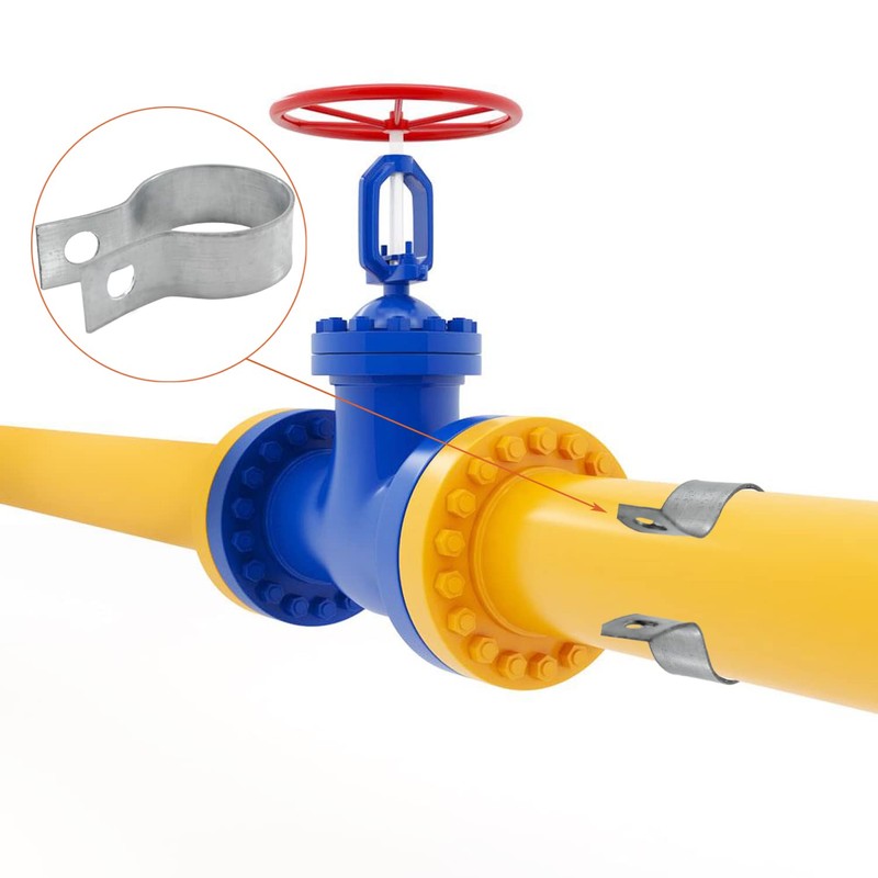 Wdwlbsm Brace Bands Chain Link Fence, Galvanized Steel Chain Link