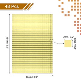 MECCANIXITY 28800 PCS Glass Mirrors Disco Ball Tiles Self-Adhesive Gold Mirror Mosaic Tiles 5 x 5mm for Disco Ball, DIY Craft, KTV Decoration 48 Sheet
