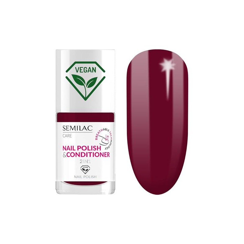 Semilac 020 Klassischer Semilac-Nagellack mit Conditioner 2-in-1 BREATHable-TECHnologie 7ml
