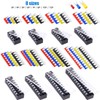 Glarks 70Pcs(5Sets) Terminal Block Set, 5Pcs 7 Positions 600V 15A