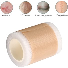 Hojas de Silicona para Cicatrices, Transpirable Reutilizable Tira de Silicona para Cicatrices Rollo de Cinta para Cicatrices Tiras para Eliminar Cicatrices Almohadillas para el Estómago Pegatina