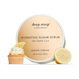 Deep Steep Sugar Scrub, 8 Ounce (Lemon Cream)