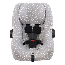 JYOKO Kids Baby car seat Cover Liner Made Cotton Compatible with Bugaboo Nuna by Turtle (White Star)