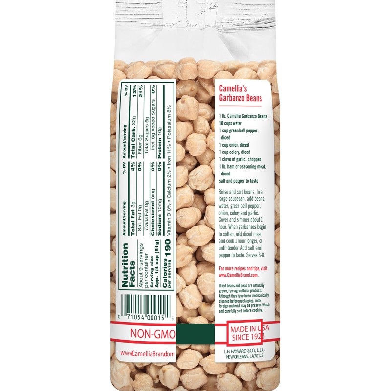 Camellia Brand Dried Garbanzo Beans (Chickpeas) – Premium Non-GMO Chickpeas