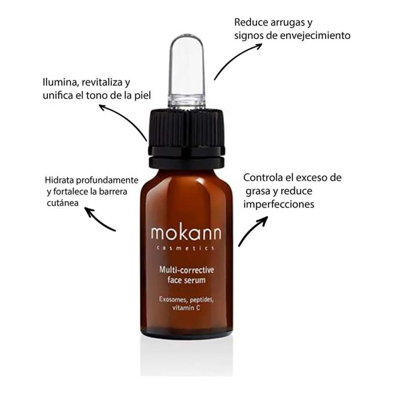 Sérum Facial Mokann Antiedad Con Exosomas Y Vitamina C 12ml
