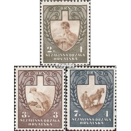Croatia 94-96 (complete.issue.) unmounted mint/never hinged ** MNH 1943 Labor Service (Stamps for collectors) Horses/zebras
