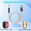 1/4 TS to Banana Plug Speaker Cable,6.35mm to Banana Plug