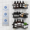 LOOBOV Shower Caddy Corner, 3-Pack Rustproof Shower Shelves, Bathroom Caddy