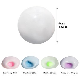 4 Pcs Trauben Stressball Traubenstress Ball Perlen-Stressball Kleines Perlen-Quetschball-Spielzeug Anti Stress Spielzeug Bälle zum Kneten, Drücken & Entspannen