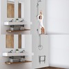 JCWANGDEFU Folding Shower Seat Wall Mounted Bathroom Bathtub Safety Stool