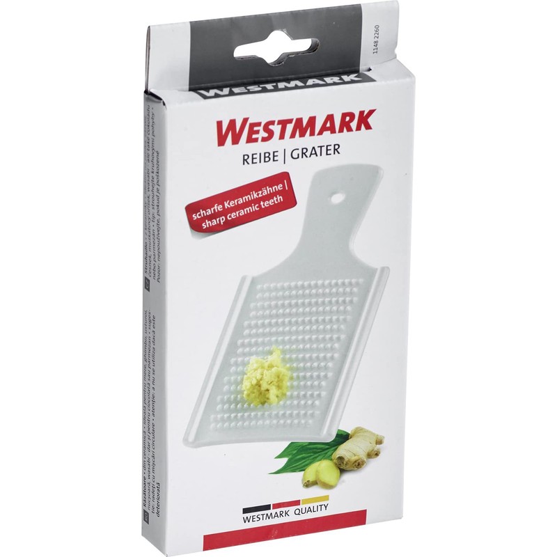 Westmark Hand Grater, Sharp Ceramic Teeth, for Various Applications, Ceramic,