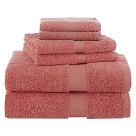 Martex Ringspun 6 Piece Towel Set, Coral